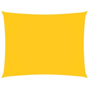 vidaXL Voile de parasol tissu oxford rectangulaire 2 5x3 5 m jaune