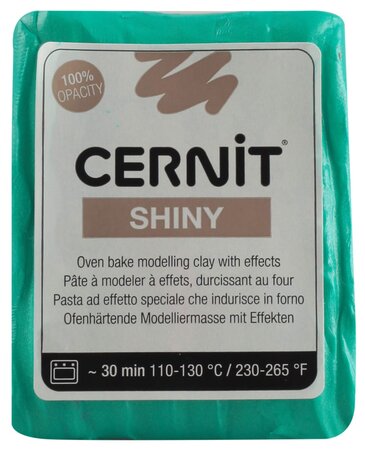 Pâte Cernit Shiny 56 g Vert (600) - Cernit