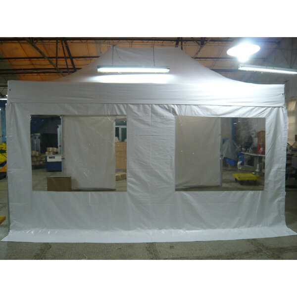Mur 6m 2 fenêtres pour stand pliant 6 x 3 m -  - pvc