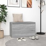 vidaXL Banc d'entrée 80x40x45 cm Sonoma gris Bois d'ingénierie