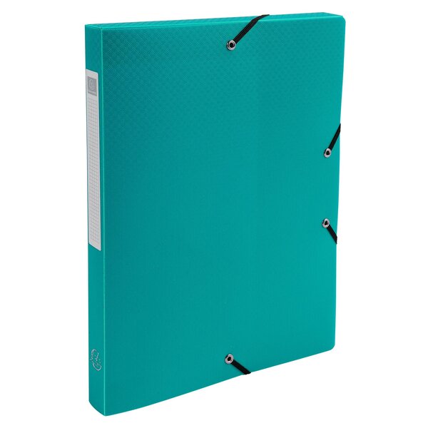 Boite De Classement Exabox Dos 25mm Polypropylène 7/10e Opak - A4 - Vert Foncé - X 8 - Exacompta