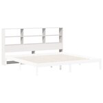 vidaXL Tête de lit avec rangement blanc 180 cm bois massif de pin