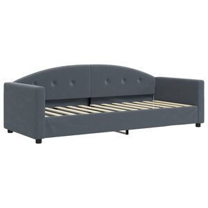 vidaXL Lit de repos gris foncé 80x200 cm velours