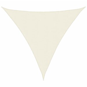 vidaXL Voile de parasol tissu oxford triangulaire 3 6x3 6x3 6 m crème
