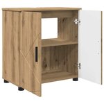vidaXL Ensemble de mobilier de salle de bain 3 Pièces chêne artisanal