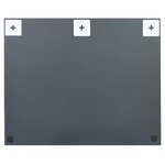 vidaXL Miroir mural sans cadre avec lampes LED Rectangulaire Verre