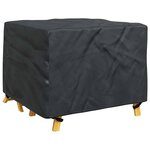 vidaXL Housse pour mobilier d'extérieur Noir 113 x 113 x 73 cm 600D