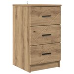 vidaXL Cabinet de chevet avec tiroir chêne artisanal 38 x 38 x 66 cm