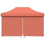 vidaXL Tente de fête 292 x 440 x 315 cm Terre cuite Tissu Oxford