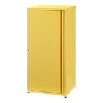 Armoire étagère meuble de rangement 88 x 40 x 35 cm métallique acier jaune 03_0008905