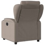 vidaXL Fauteuil inclinable Taupe Tissu