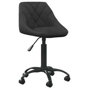 vidaXL Chaise de bureau Noir Velours