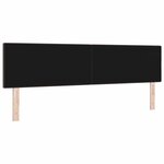vidaXL Têtière LED rembourrée marron foncé  90 cm  en tissu