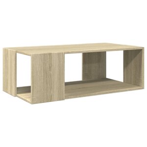 vidaXL Table basse chêne sonoma 89 5x48x30 cm bois d'ingénierie