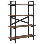 vidaXL Étagère Chêne fumé 100 x 33 5 x 140 cm Bois d'ingénierie