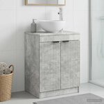 vidaXL Armoire de salle de bain Gris béton 54 x 41 x 70 cm