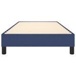 vidaXL Cadre de lit Bleu 90x190 cm Tissu