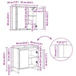 vidaXL Ensemble de mobilier de salle de bain Chêne artisanal