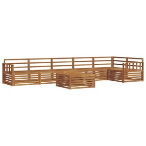 vidaXL Ensemble de canapés d'extérieur 7 pc Naturel
