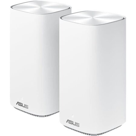 Routeur sans fil - ASUS - ZenWiFi Systeme Wi-Fi CD6 - 2 Hubs, multi-room, mesh, AC1500 Mbps, Double bande avec application Asus