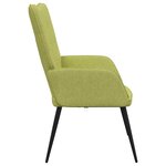 vidaXL Chaise de relaxation Vert Tissu