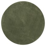 vidaXL Tapis HUARTE à poils courts doux et lavable vert forêt Ø 200 cm