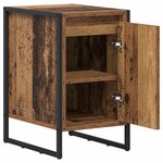 vidaXL Table de chevet Bois Ancien 39 5 x 30 x 50 cm Bois d'ingénierie