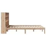 vidaXL Lit bibliothèque sans matelas 140x190 cm bois de pin massif