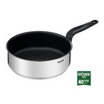 TEFAL E3093204 PRIMARY sauteuse inox avec revetement anti-adhésif 24 cm + couvercle, compatible induction