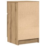 vidaXL Tables de chevet 2 Pièces chêne artisanal 39x35x65 cm