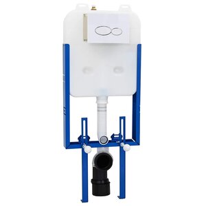 vidaXL Cadre de montage Blanc Acier