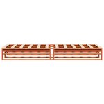 vidaXL Cadre de lit sans matelas cire marron 90x200 cm bois pin massif