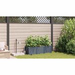 vidaXL Pots de jardin Gris clair 120 x 40 x 37.5 cm Acier