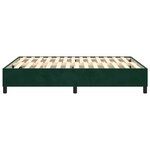 vidaXL Cadre de lit vert foncé 140x200 cm velours