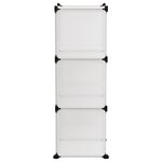 vidaXL Cubes de rangement 6 Pièces Transparent PP