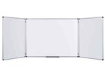 Tableau Blanc Laqué Triptyque Maya Dim L240 x H90 cm (Ouvert) 5 Surfaces BI-OFFICE