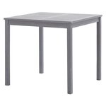 vidaXL Table de jardin Gris 80x80x74 cm Bois d'acacia massif