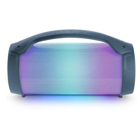 BIGBEN PARTYBTLITEDB - Enceinte lumineuse sans fil - Bluetooth - Micro inclus - Effets lumineux - 50W - Dark blue
