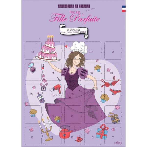 Calendrier fille parfaite 25 qualités