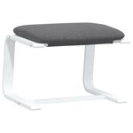 vidaXL Repose-pied Gris foncé 51x41x40 cm Tissu