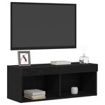 vidaXL Ensemble meuble TV 2 Pièces Chêne noir 80 x 30 x 30 cm