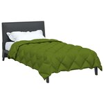 vidaXL Duvet d'hiver Vert 200 x 135 cm Microfibre