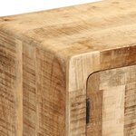 vidaXL Meuble TV 105x46x32 cm bois massif de manguier brut