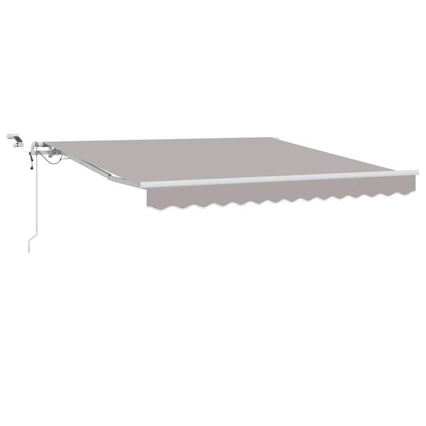 vidaXL Auvent Rétractable Gris clair 300 x 250 cm Polyester et métal