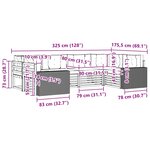 vidaXL Ensemble de canapés d'extérieur 6 pc Naturel et Beige