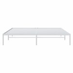 vidaXL Cadre de lit métal blanc 193x203 cm