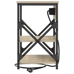 vidaXL Cabinet de chevet 2 Pièces Chêne Sonoma 41 x 31 x 51 cm