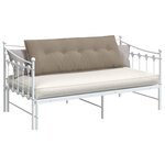 vidaXL Coussin de Dos Taupe 140 x 50 cm Tissu en microfibre