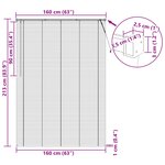 vidaXL Store Vénitien Marron clair avec motif 213 x 160 cm PVC