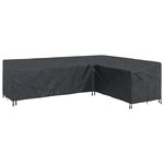 vidaXL Housse de meubles d'extérieur Noir 286 x 222 x 80 cm Tissu 420D